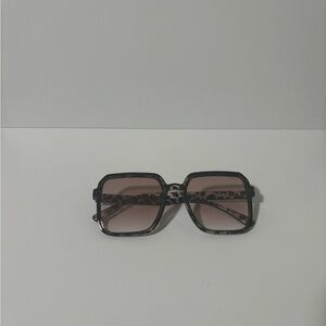 Black Geometric Oversized Sunglasses